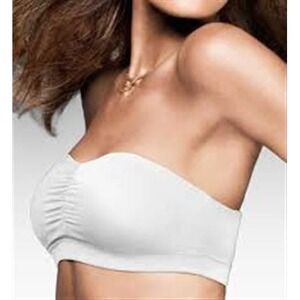 NWTD Maidenform 38 Dream Bandeau Bra 40974 White 127395
